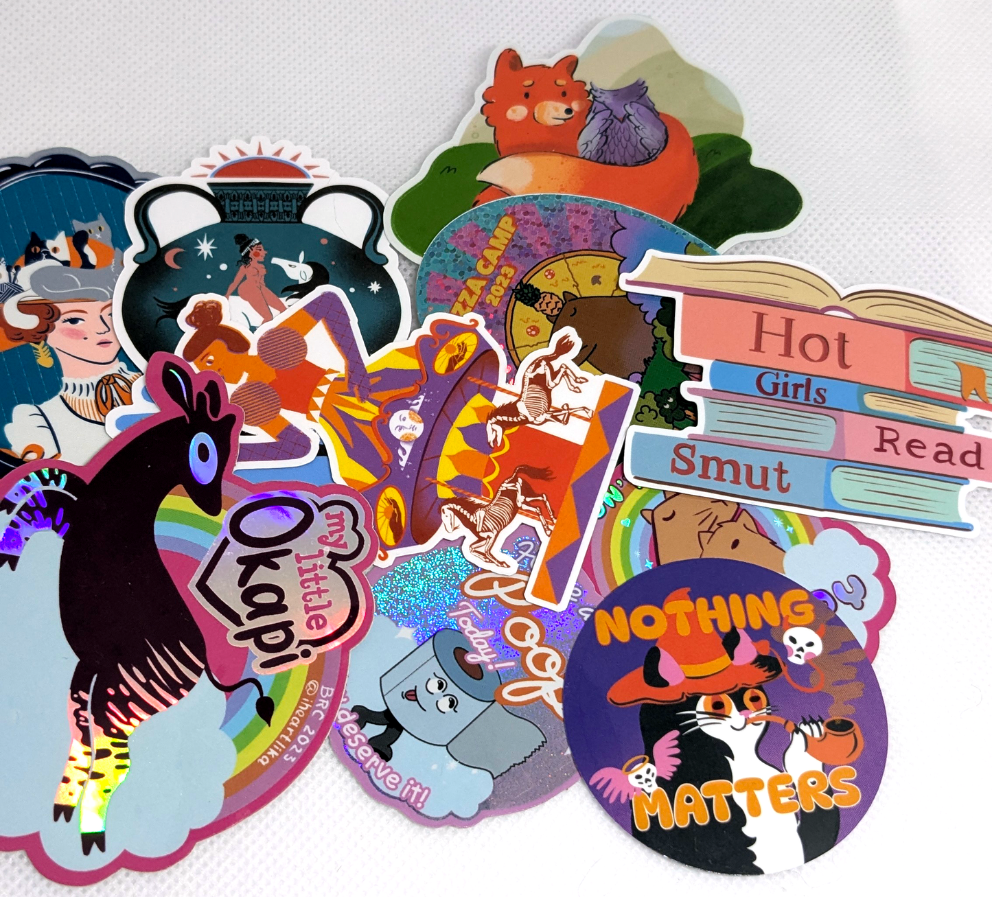 Purple Ponytail Sticker Subscription
