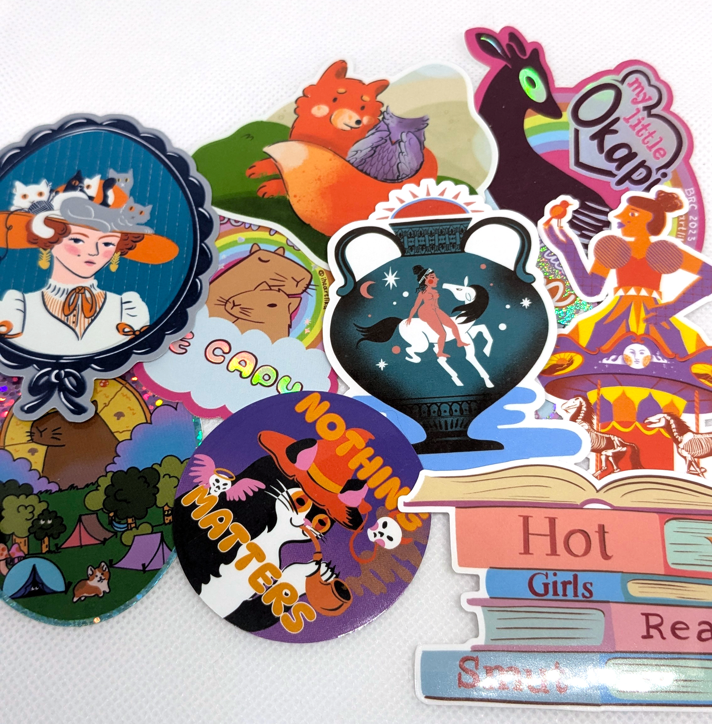 Purple Ponytail Sticker Subscription