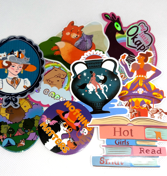 Purple Ponytail Sticker Subscription